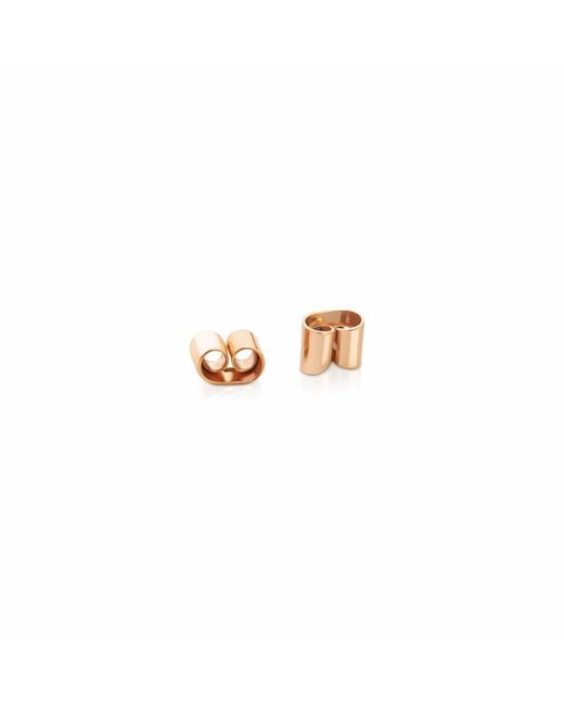 Sheida Farrokhi Metallic Rose Rectangle Stud Earrings