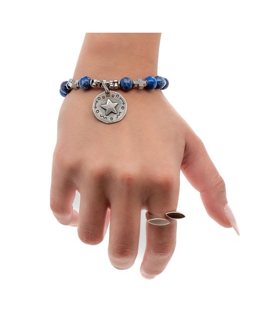 Ebru Jewelry Blue Star Lapis Lazuli Bracelet