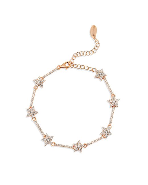 SHYMI Metallic Pave Star Tennis Bracelet