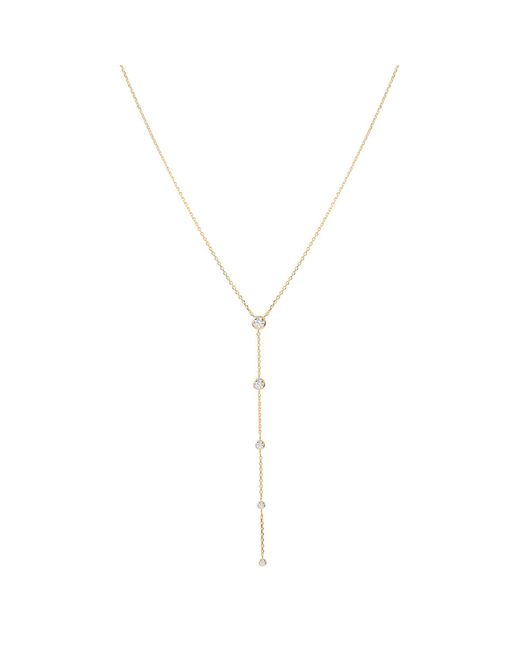 BLOOMTINE | Earth Angel HQ Metallic Illuminess Premium Vermeil Sparkle Lariat Necklace
