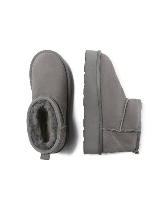 EverAu Australia Gray Heron Ultra Mini Platform Boots