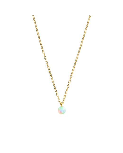 Ora Pearls Metallic Opia Sea Opal Chain Pendant