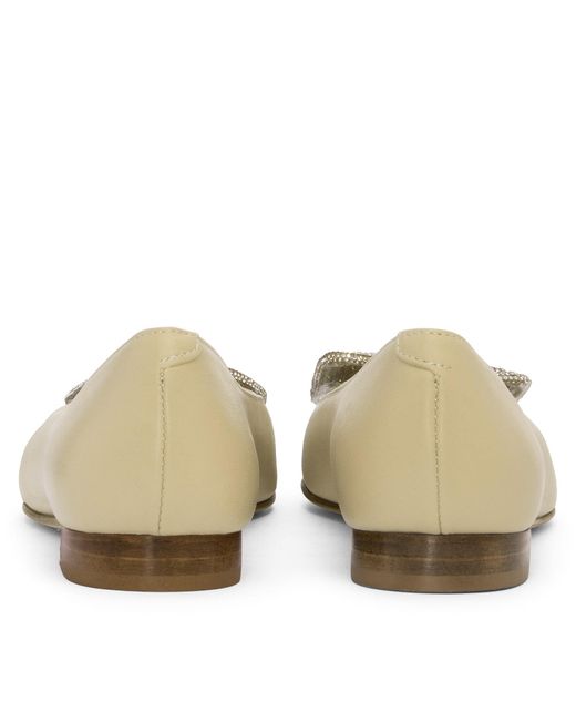 Beautiisoles by Robyn Shreiber Made in Italy Multicolor Neutrals Bonnie Leather Flat With Charm Work Wedding Evening Bridal Comfortable Ballerina
