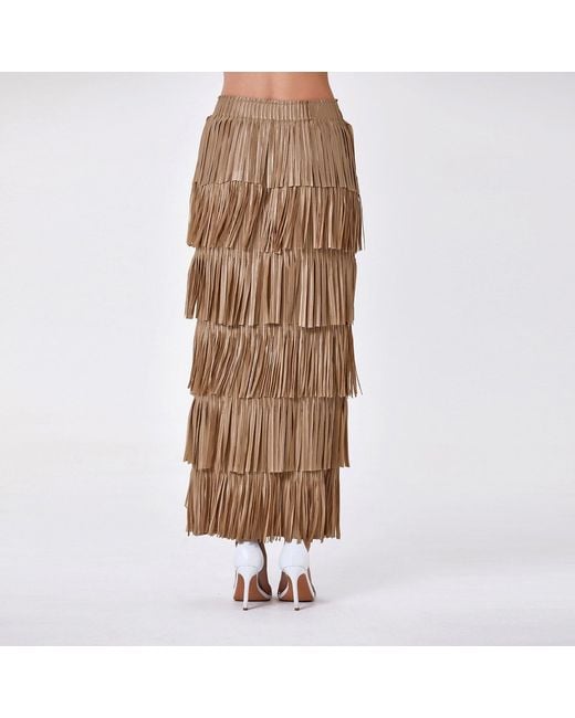 Smart and Joy Black Layered Ruffled Knit Skirt