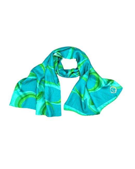 Julia Clancey Green Jcjc Silk Scarf