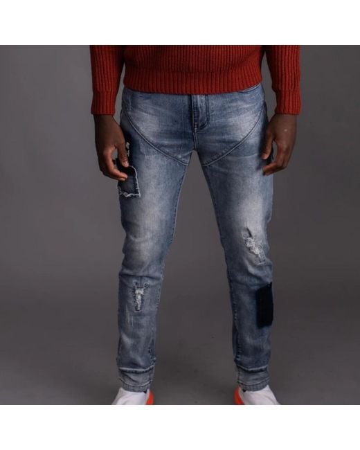 Chuks Collins Blue Act Self Light Denim for men