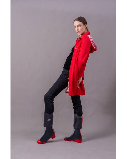 Izsel White Cristallo Rain Boot