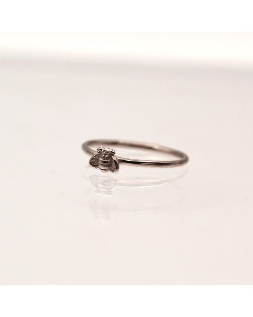 VicStoneNYC Fine Jewelry White Happy Bee Ring