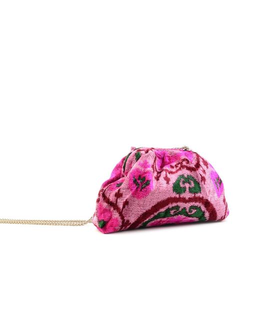 SJW BAGS LONDON Pink Victoria Ikat Mini Pouch Bag