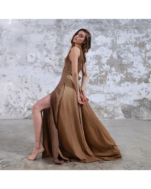 Zhenabia Natural Neutrals Zhe Dress Desert Sand