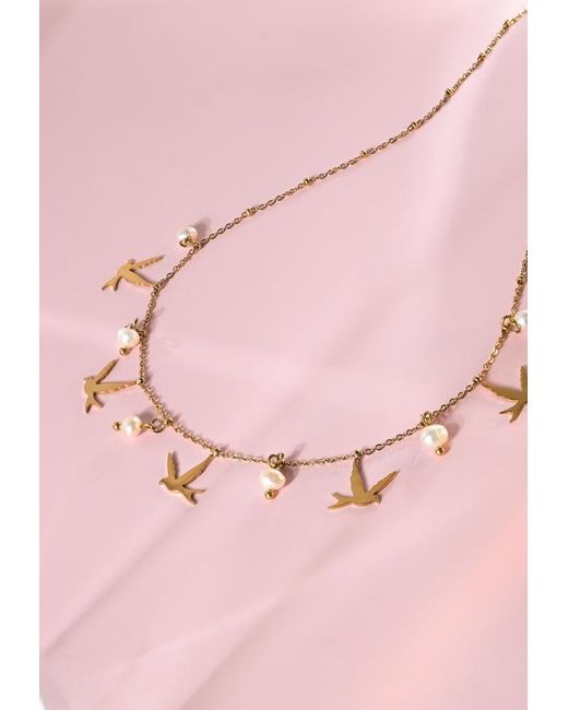 Starfish Project Metallic Wings Of Hope Pearl Necklace