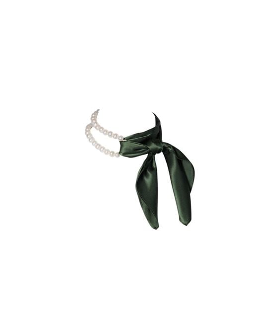 A'miss Green Scarf Necklace