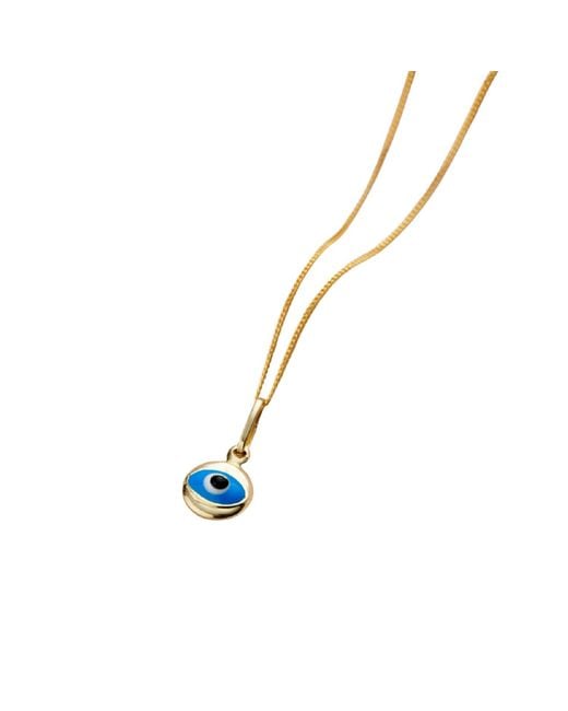 Posh Totty Designs Metallic 9Ct Mini Evil Eye Necklace