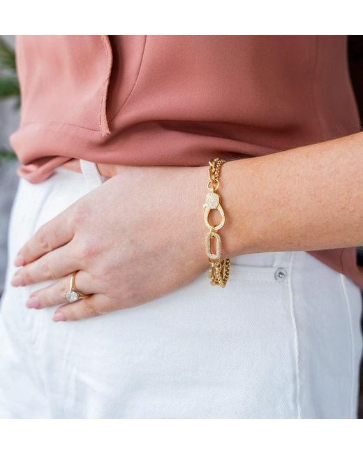 Loni Paul Jewelry Metallic Pave Connector Bracelet