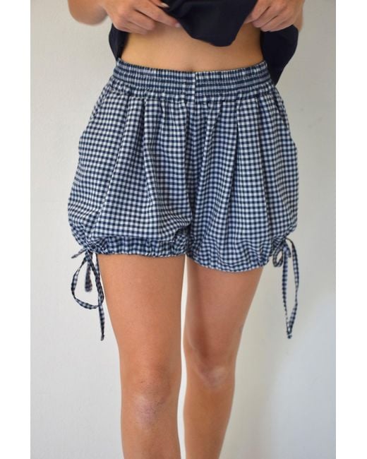 Mind Traveler Blue Short Marina Vichy Marino