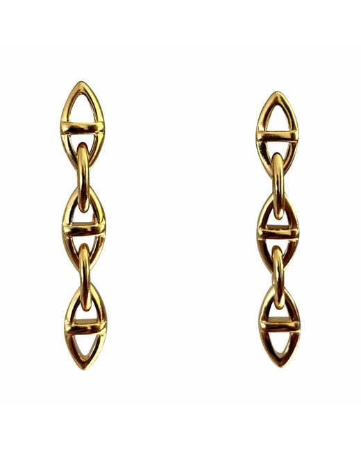 IN CAUDA VENENUM Metallic Isis Earrings