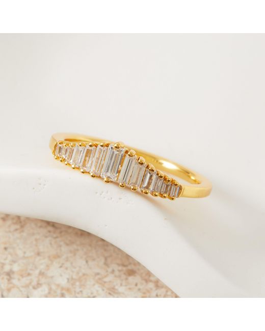 Esterah Metallic Radiant Baguette Ring