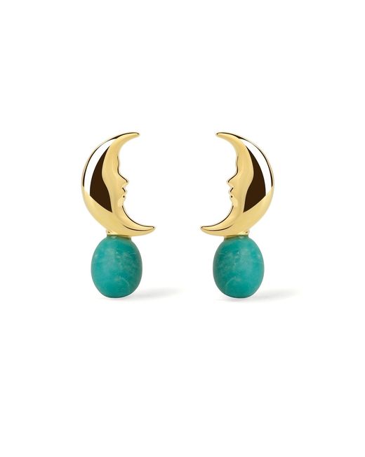 Freqnc Atelier Metallic Moon Earrings