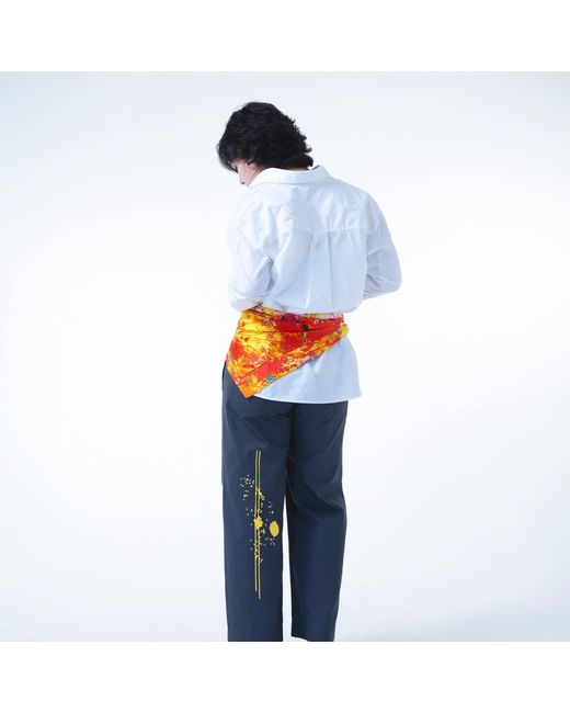 Lilia Munn Orange Mulberry Silk Scarf–