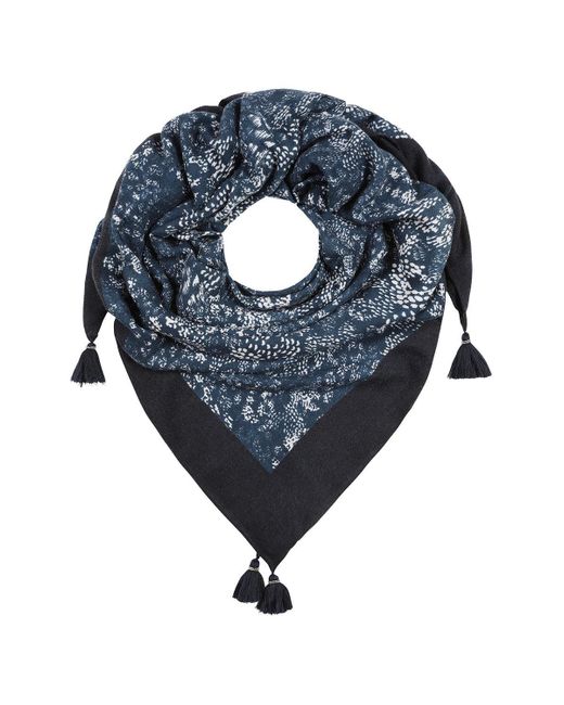 Mercy Delta Blue Cashmere Square Capri Azure