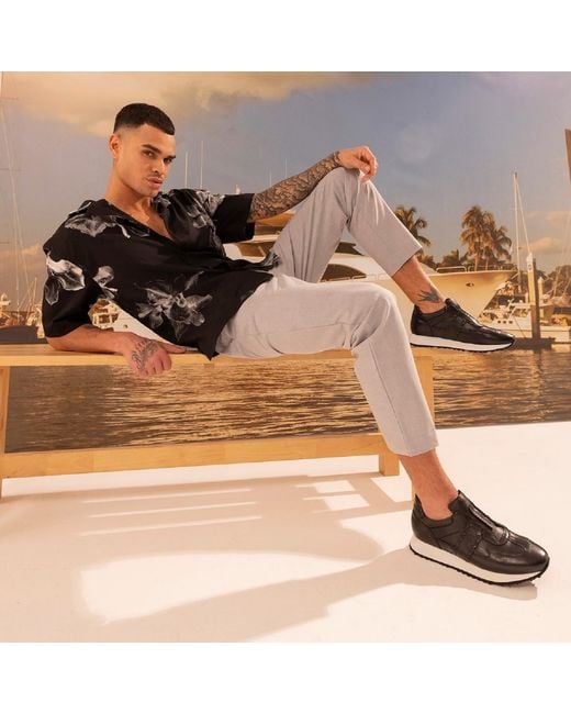 Ilvi Black Tord Leather Sneaker for men