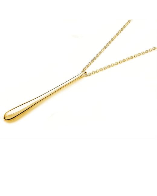 Lucy Quartermaine Metallic Long Drop Necklace