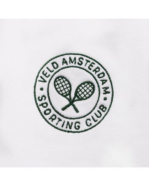 VLD White Runyon Sporting Club Quarter-Zip