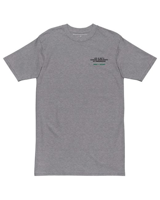 Anchor and Crew Gray Heather Balance Le Dance Disco Heavy Cotton Embroidered T-Shirt for men