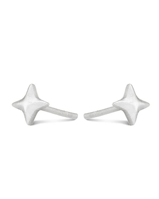 7879 White 925 Mini Star Stud Earrings