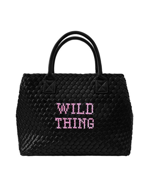Lilly Loves Blue Wild Thing Vegan Woven Handbag