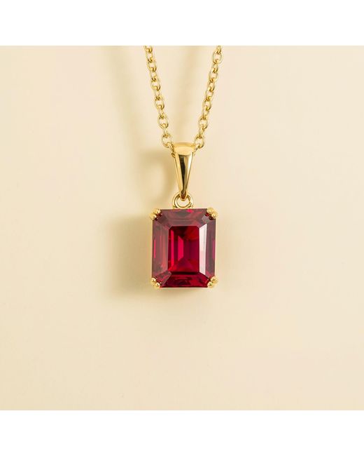 Juvetti Red Thamani Pendant Necklace