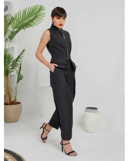 Lumina Eligma Black Construct Suit Pants Ensemble