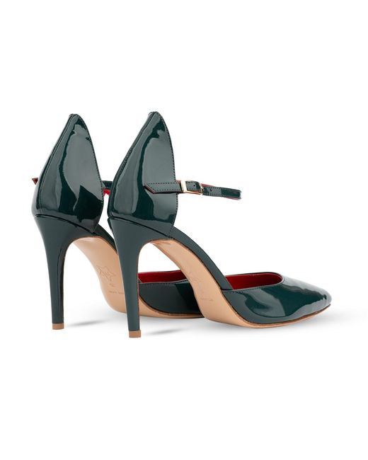 Rosamund Muir London Blue Lumina Dark Patent Heels