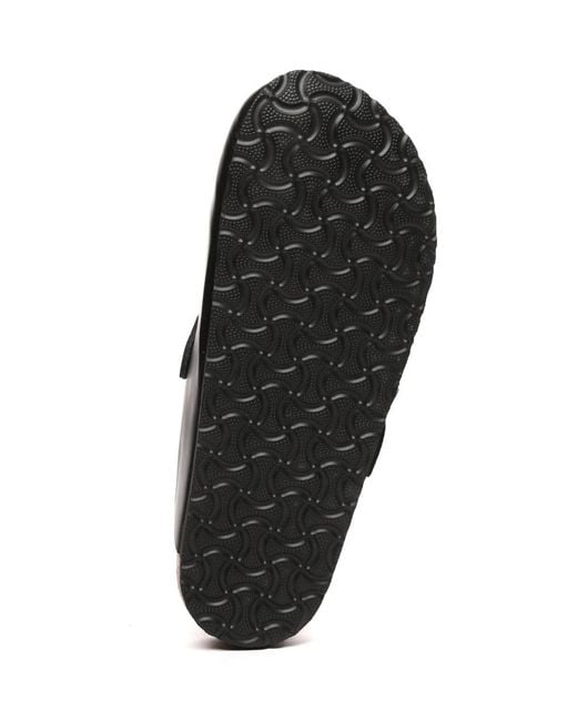 EverAu Australia Black Pintail Leather Comfort Clog Sandals