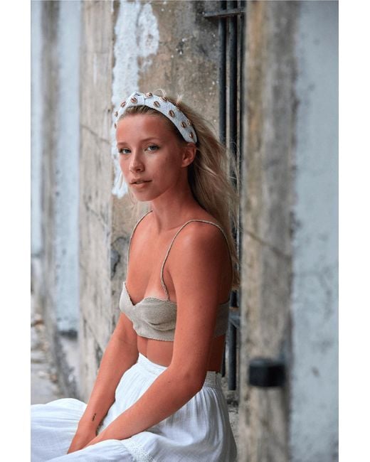 Adriana Pappas Designs White Shell Confetti Headband