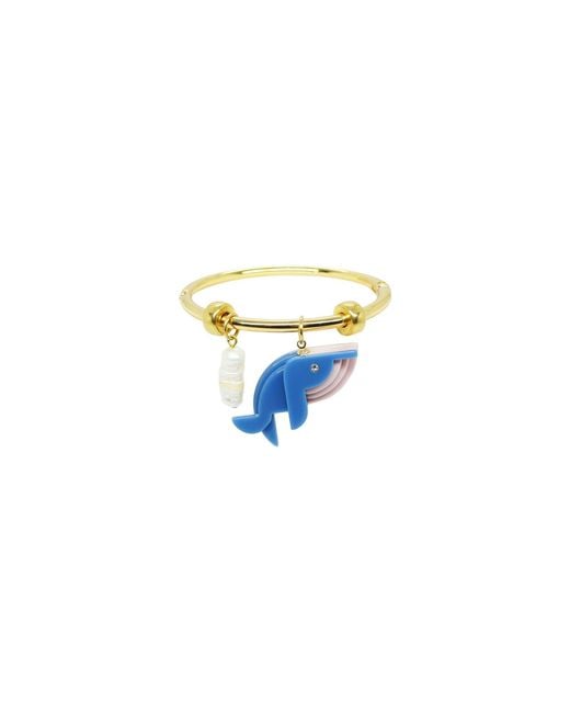 Gissa Bicalho Blue Handmade Bracelet Whale Hortensia