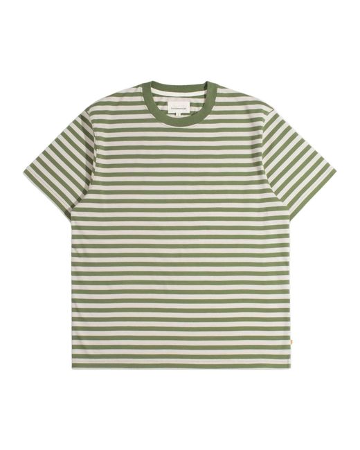 Far Afield Green Ringer Stripe T-Shirt for men