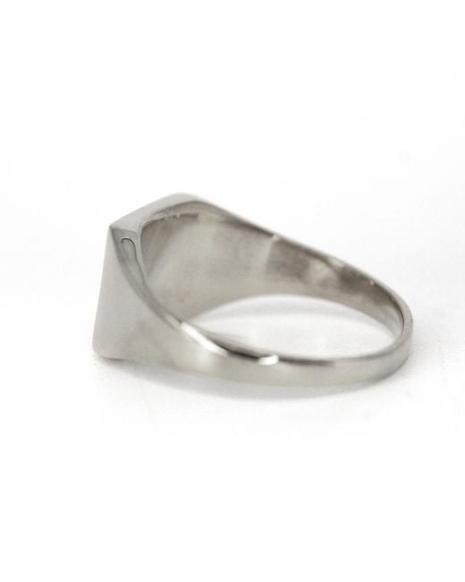 VicStoneNYC Fine Jewelry Gray Timeless Bold Square Signet Ring For for men