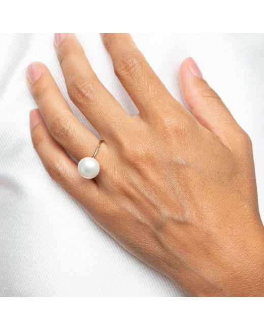 Silver Moon Metallic Perla-Plated Sterling Ring