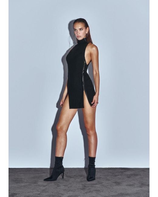Khéla the Label Black Untamed Mini Dress With Hook And Eye Details
