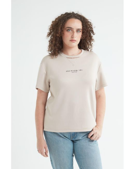 SECTION 101 Natural Neutrals Madison Tee- Tan