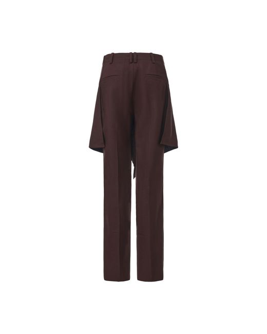 FRONT ROW SHOP Purple Layered Skirt Trousers Rum