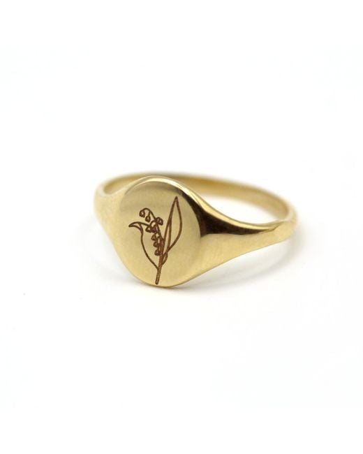 VicStoneNYC Fine Jewelry Metallic Lily Of The Valley Flower Ring