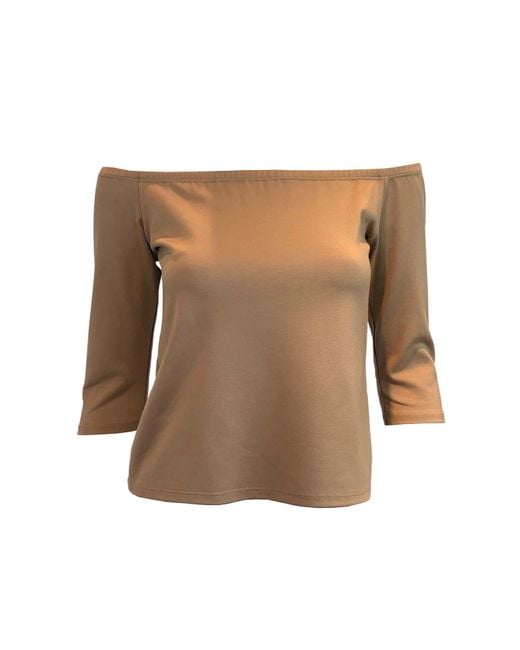 SNIDER Brown Buttercup Top