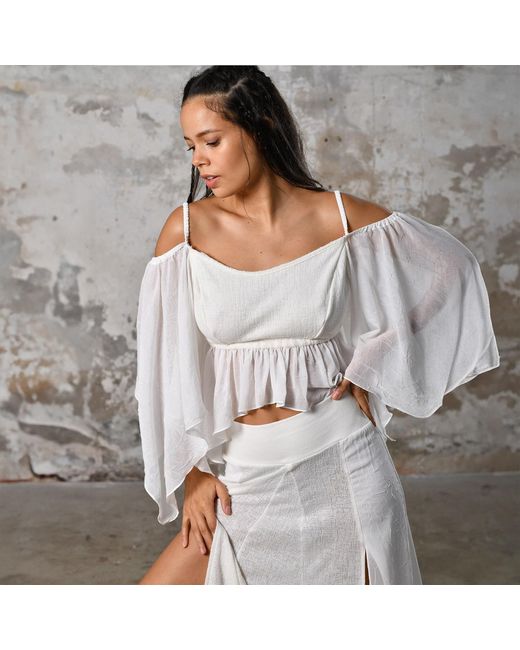 Zhenabia White Venus Blouse