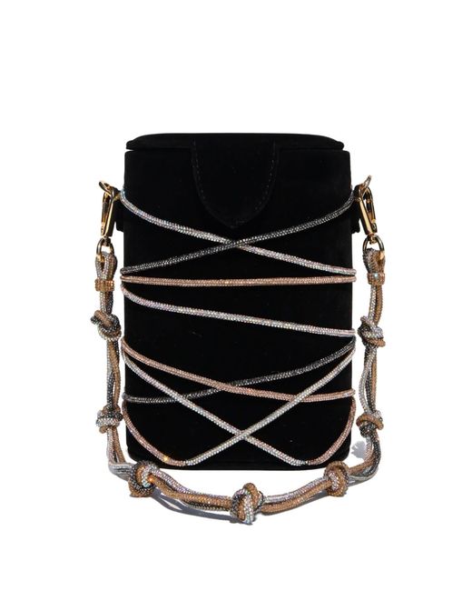 Simitri Black Knotty Bucket Bag