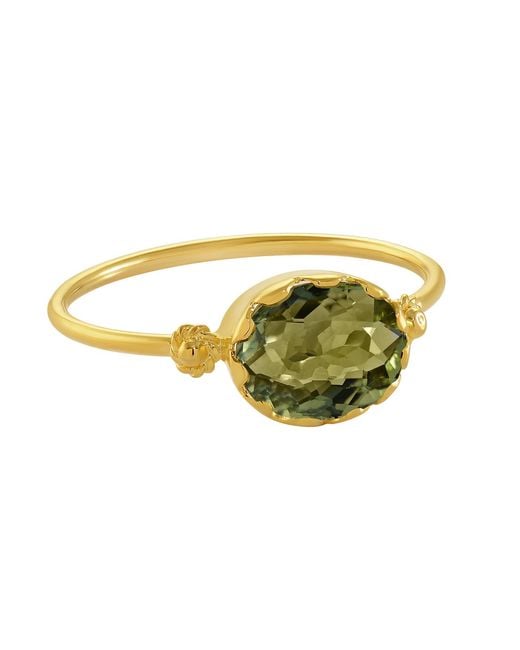 Emma Chapman Jewels Yellow Tourmaline Stacking Ring