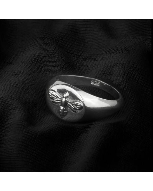 The Jewellery Store London Metallic Bee Signet Ring