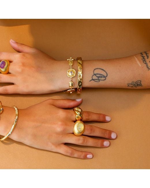 Kybele Studio Metallic Medallion Link Bracelet