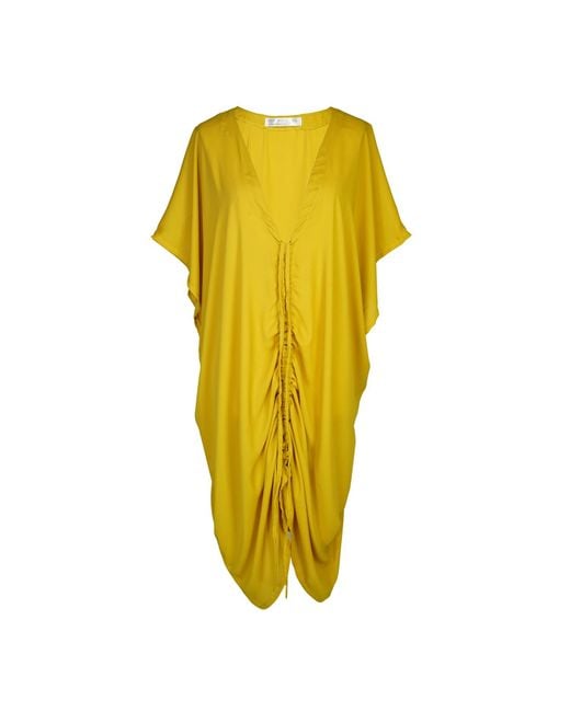 Jennafer Grace Yellow Actius Caftan Kaftan Dress